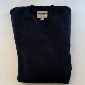 J. Crew Navy Cashmere Crewneck Sweater